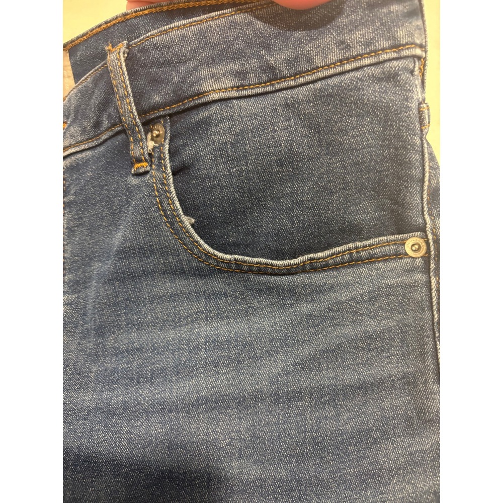 Everlane Curvy High-Rise Skinny Jean Blue Denim Crop 32 PP2321200487 - Picture 8 of 11